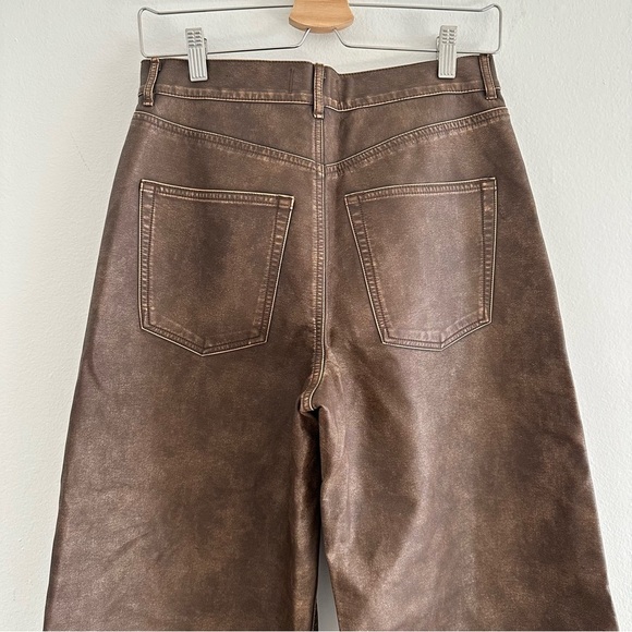 NWOT We The Free Brown Wide Leg Jeans - Picture 6 of 12